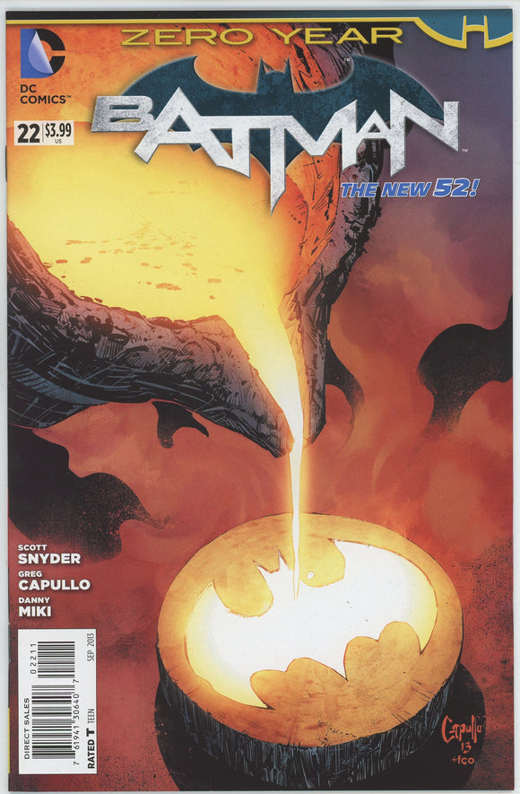 Batman #22 (2011) - 9.2 NM- *Zero Year* New 52