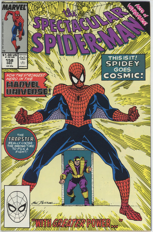 Spectacular Spider-Man #158 (1976) - 9.4 NM *1st Appearance Cosmic Spidey*