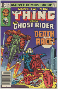 Marvel Two In One #80 (1972) - 7.5 VF- *Thing/Ghost Rider* Newsstand