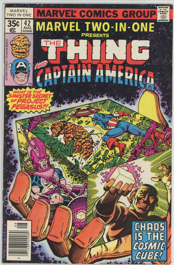 Marvel Two In One #42 (1972) - 6.0 FN *Thing/Captain America*