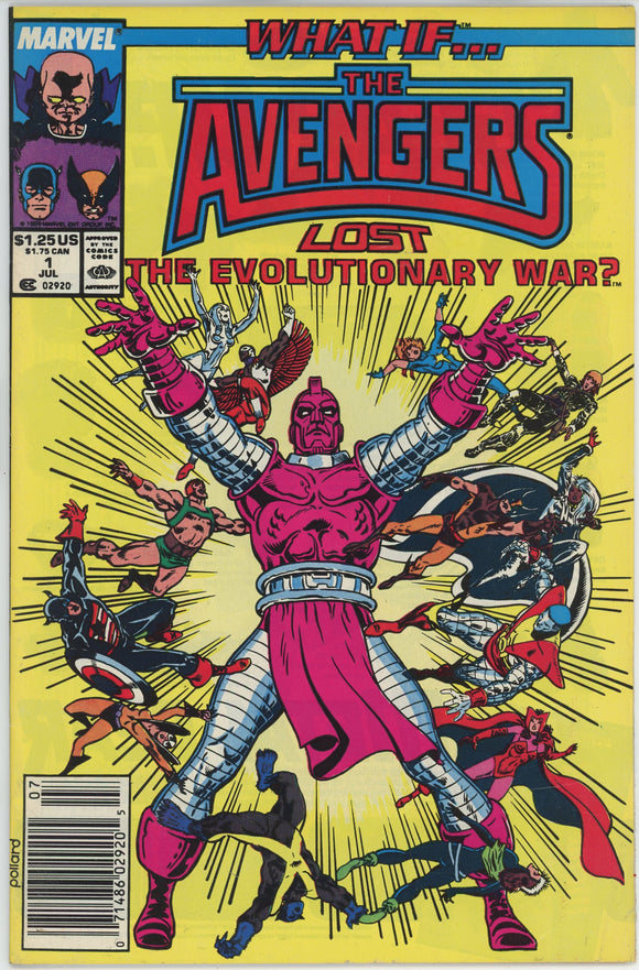 What If #1 (1989) - 6.0 FN *What If Avengers Lost the Evolutionary War Newsstand