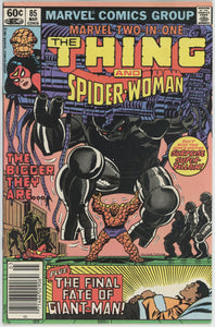 Marvel Two In One #85 (1972) - 7.5 VF- *Thing/Spider Woman* Newsstand