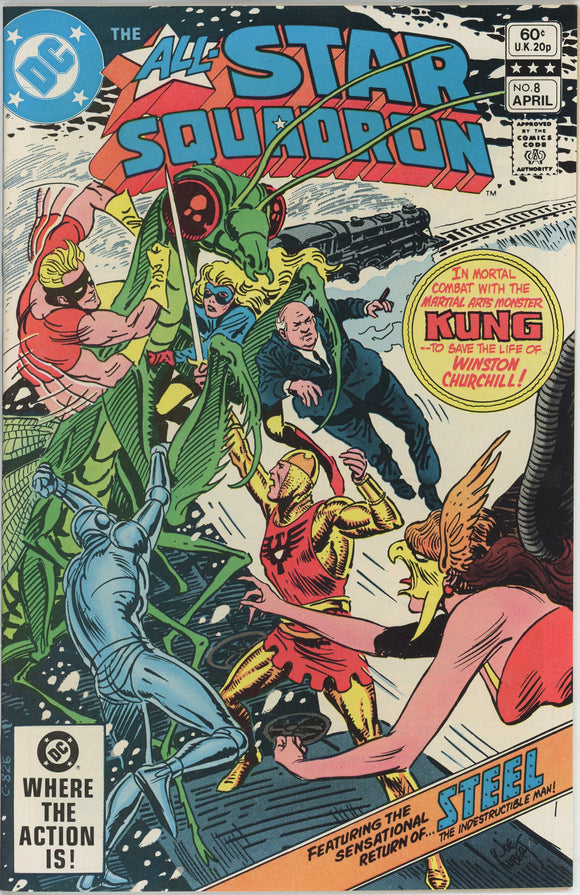 All Star Squadron #8 (1981) - 9.4 NM *Afternoon of the Assassins*