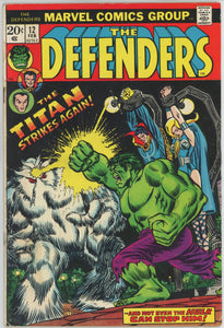 Defenders #12 (1972) - 3.0 GD/VG *The Titan Strikes Back*