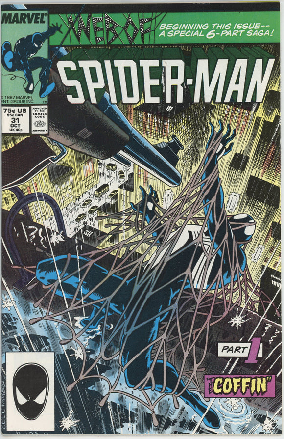 Web of Spider Man #31 (1985) - 9.0 VF/NM *Part 1 Death of Kraven Story*