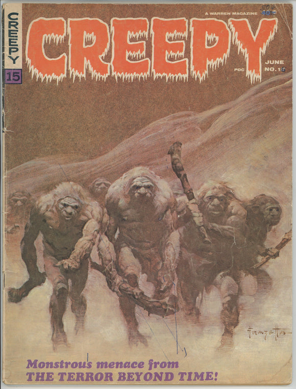 Creepy #15 (1964 Warren Magazine) - 2.0 GD *Classic Frazetta Cover*