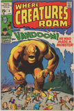 Where Monsters Roam #4 (1970) - 5.0 VG/FN *Vandoom/Kirby Art*