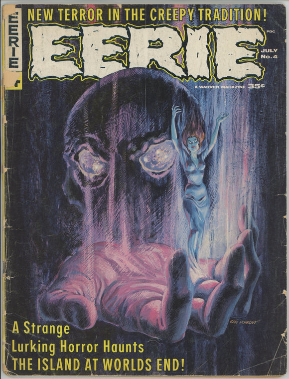 Eerie #4 (1966 Warren Magazine) - 1.5 FR/GD *Cool Gray Morrow Cover*