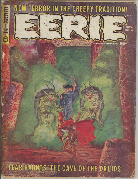 Eerie #6 (1966 Warren Magazine) - 2.0 GD *Cave of the Druids*