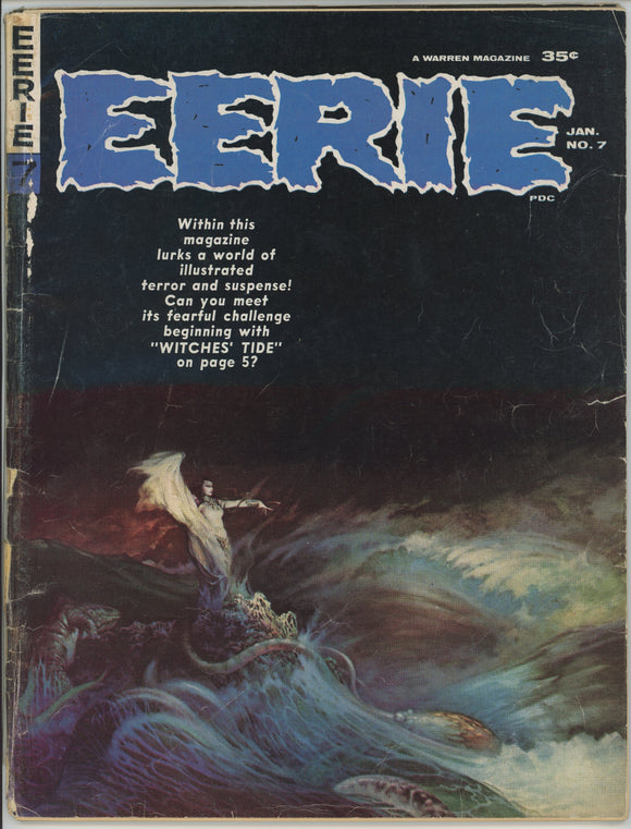 Eerie #7 (1966 Warren Magazine) - 2.0 GD *Amazing Frazetta Cover*