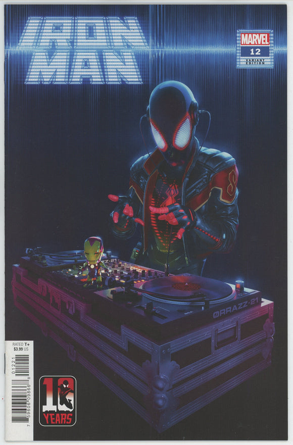 Iron Man #12 (2020) - 9.4 NM *Rahzzah Miles Morales Variant*