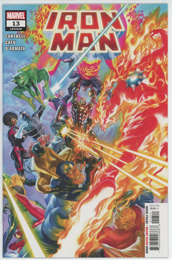 Iron Man #13 (2020) - 9.4 NM *Alex Ross Cover*