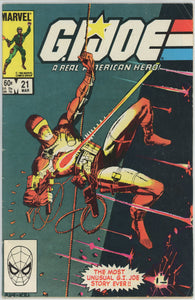 G.I. Joe #21 (1982) - 4.0 VG *1st Appearance Storm Shadow*