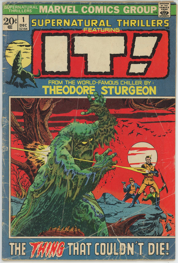 Supernatural Thrillers #1 (1972) - 1.8 GD- *It, the Thing That Couldn't Die*