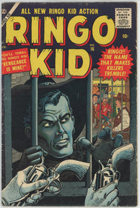 Ringo Kid Western #16 (1954) - 4.0 VG *Joe Maneely Cover* Atlas Western WP