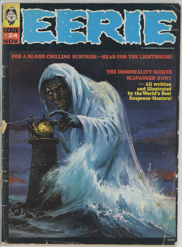 Eerie #24 (1966 Warren Magazine) - 1.5 FR/GD *Pursuit of the Vampire*