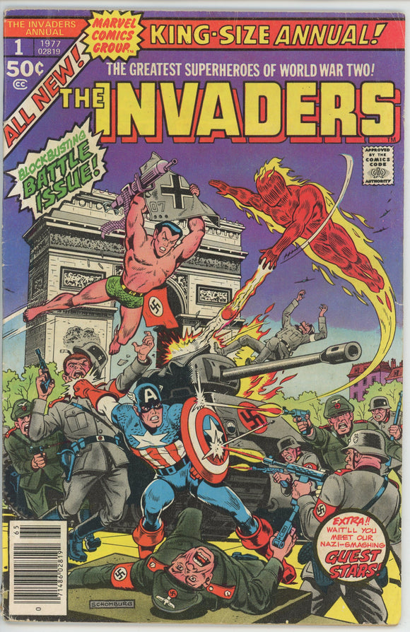 Invaders Annual #1 (1975) - 4.0 VG *Okay, Axis - Here We Come*