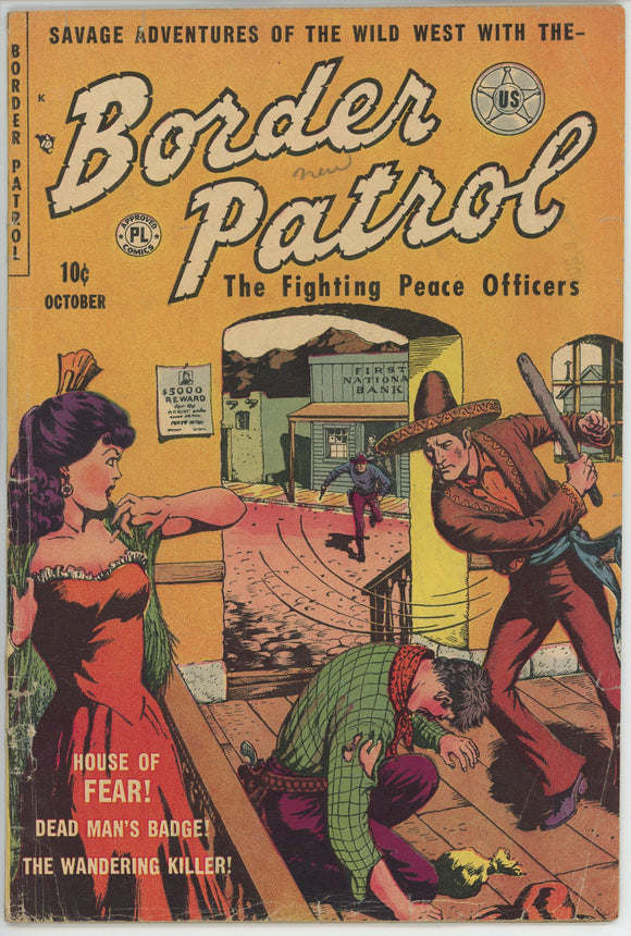 Border Patrol #3 (1951) - 2.0 GD *House of Fear* Louis Shroeder Cover