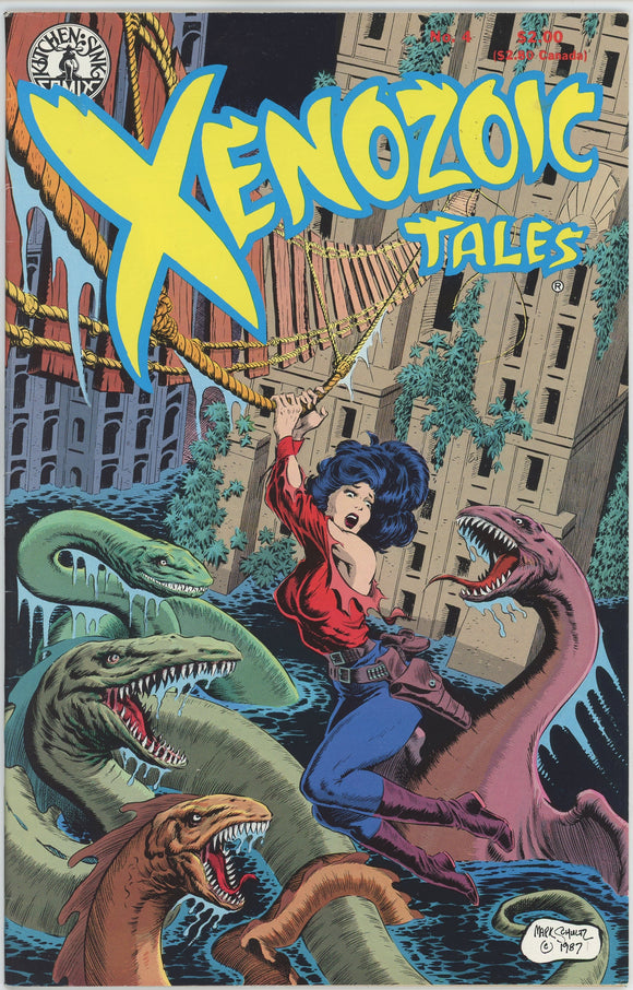 Xenozoic Tales #4 (1987) - 7.0 FN/VF *Mark Schultz Art/History Lesson*