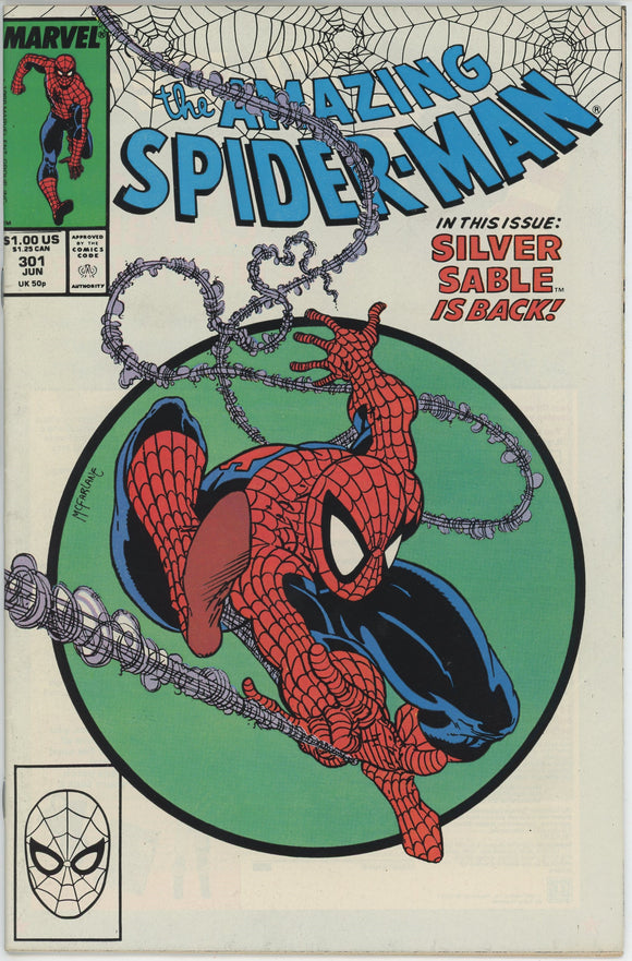 Amazing Spider Man #301 (1963) - 8.0 VF *Classic McFarlane Cover*