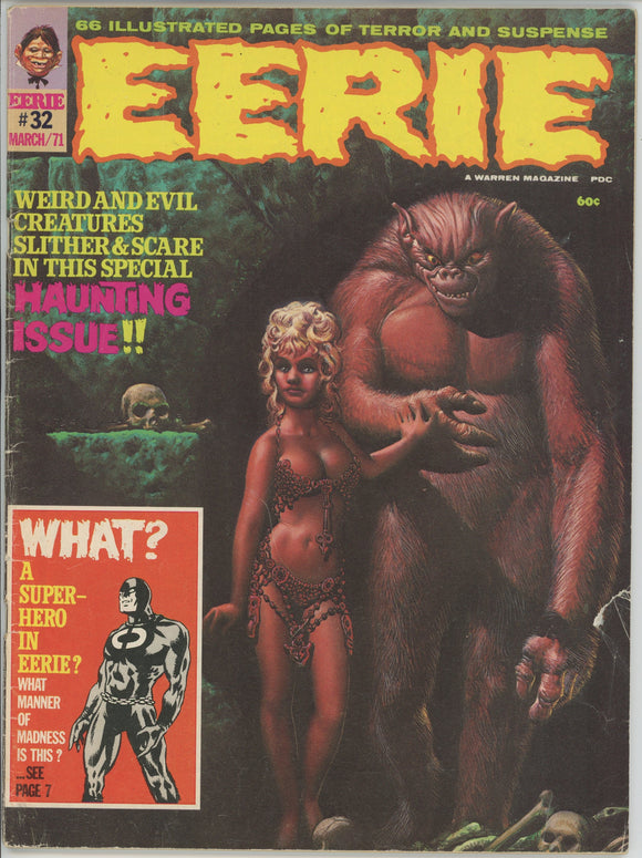 Eerie #32 (1966 Warren Magazine) - 3.5 VG- *Richard Corben Cover*