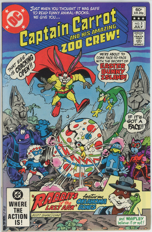 Captain Carrot #5 (1982) - 9.0 VF/NM *The Secret of Easter Bunny Island*