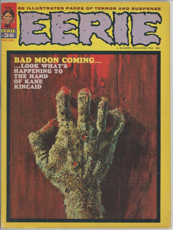 Eerie #36 (1966 Warren Magazine) - 4.0 VG *Bad Moon on the Rise*