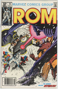 Rom #18 (1979) - 5.5 FN- *X-Men Crossover*