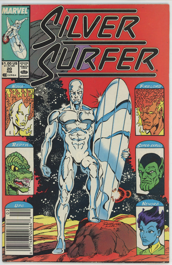 Silver Surfer #20 (1987) - 6.5 FN+ *Aftermatch* Newsstand