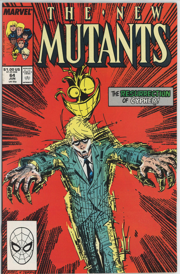 New Mutants #64 (1983) - 8.0 VF *Instant Replay*