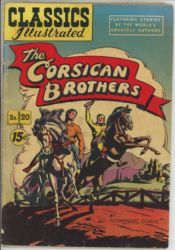 Classics Illustrated #20 (1945) - 3.5 VG- *The Corsican Brothers* 7th HRN 97