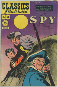 Classics Illustrated #51 (1945) - 4.5 VG+ *The Spy* 2nd Print HRN 89