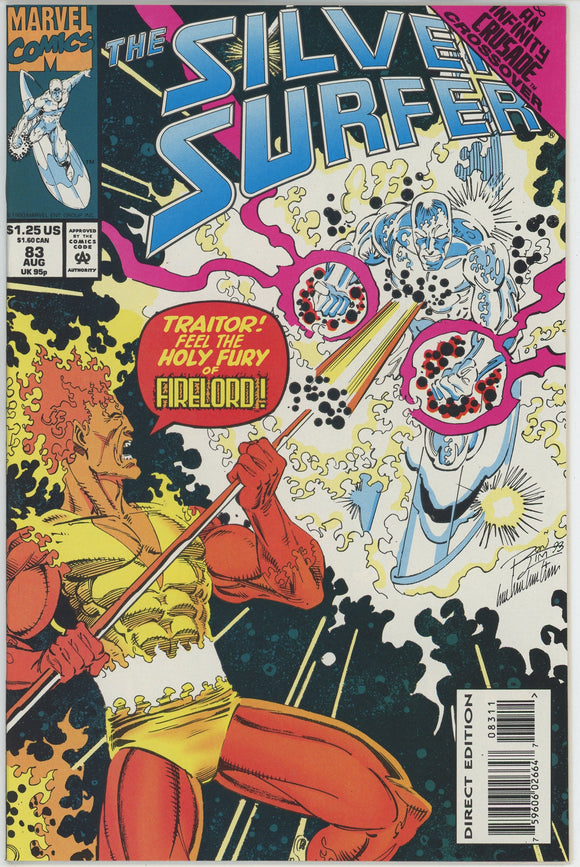 Silver Surfer #83 (1987) - 9.2 NM- *Burning/Firelord*