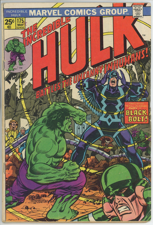 Incredible Hulk #175 (1962) - 3.5 VG- *Black Bolt/Inhumans*