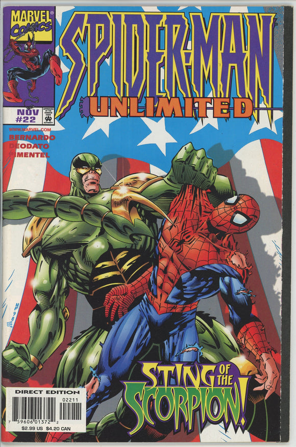 Spider Man Unlimited #22 (1993) - 6.0 FN *Scorpion* Final Issue