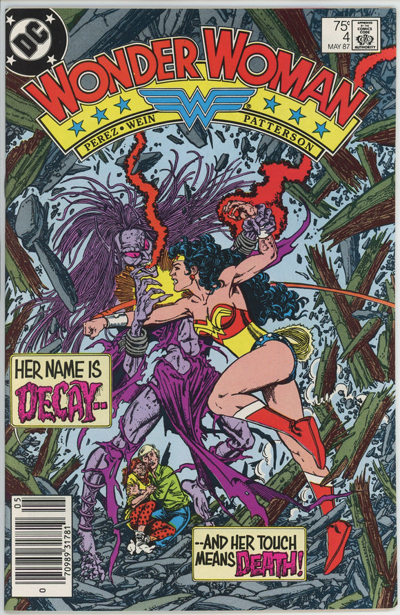 Wonder Woman #4 (1987) - 9.0 VF/NM *Decay* Newsstand