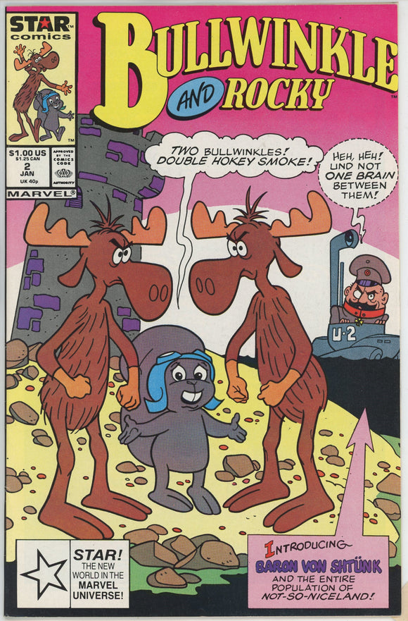 Bullwinkle and Rocky #2 (1987) - 7.0 FN/VF *Bullwinkle vs. Bullwinkle*