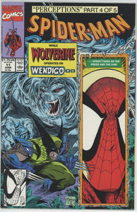 Spider-Man #11 (1990) - 8.0 VF *Wolverine/Wendigo*