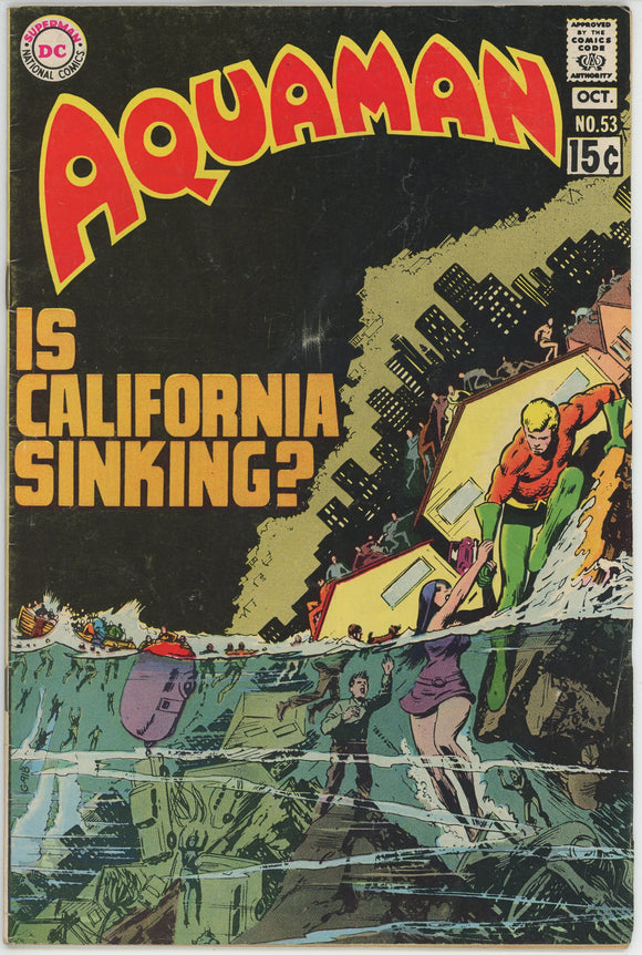 Aquaman #53 (1962) - 5.5 FN- *Is California Sinking?*