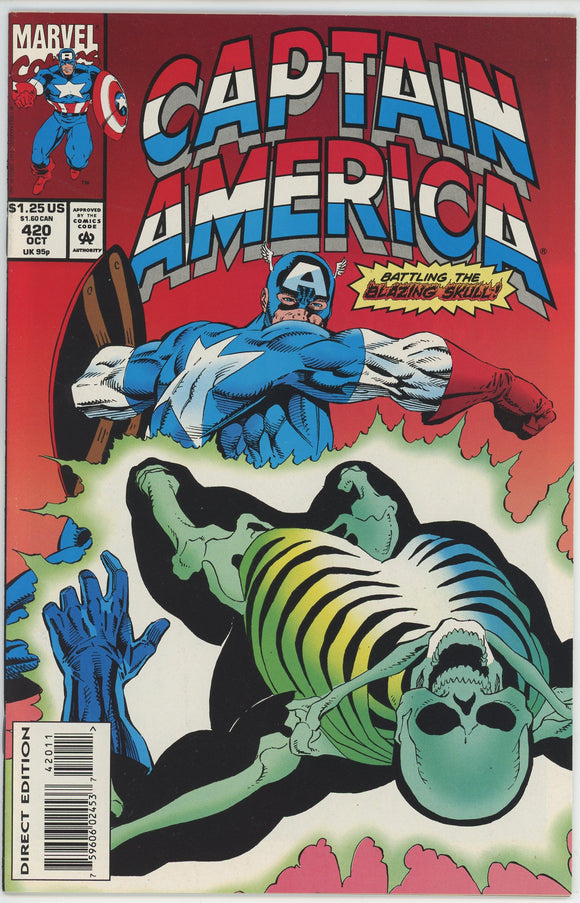 Captain America #420 (1968) - 9.0 VF/NM *Skull Sessions*