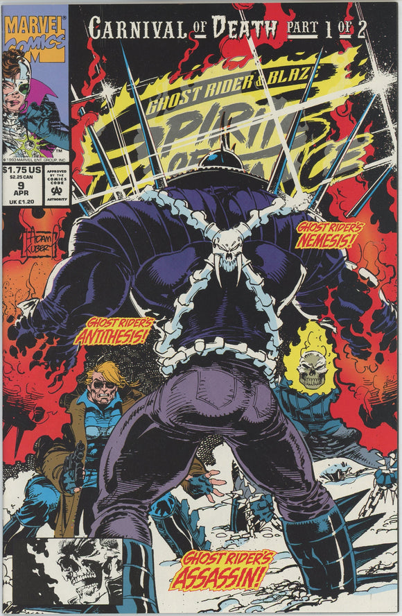 Ghost Rider Blaze: Spirits of Vengeance #9 (1992) - 8.0 VF *Carnival of Death*