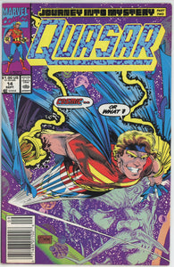 Quasar #14 (1989) - 8.0 VF *McFarlane Cover* Newsstand