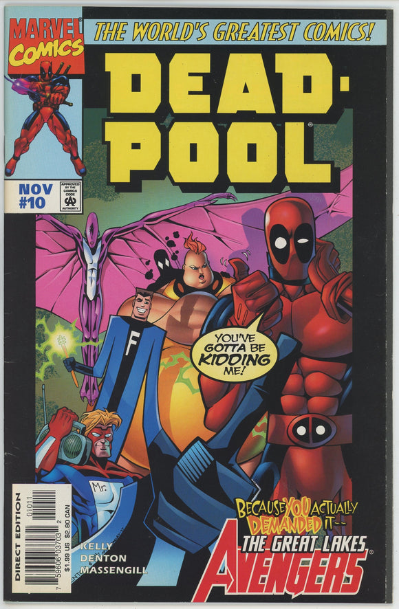 Deadpool #10 (1997) - 8.0 VF *Road-Trip Roulette*