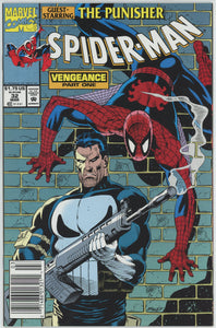 Spider-Man #32 (1990) - 9.4 NM *Vengeance/Punisher* Newsstand