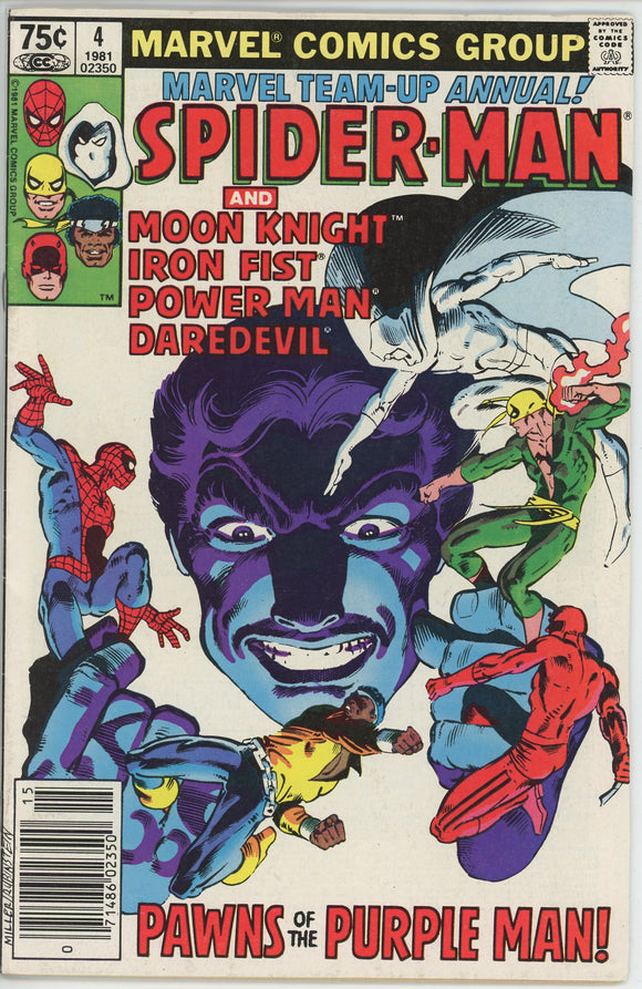 Marvel Team Up Annual #4 (1972) - 7.0 FN/VF *Moon Knight/Daredevil/Iron Fist*