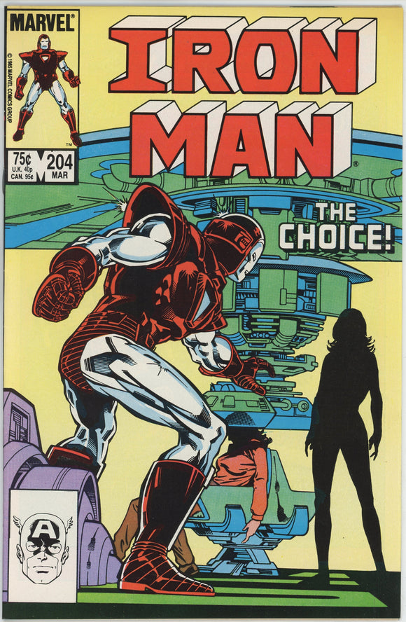 Iron Man #204 (1968) - 9.0 VF/NM *Crossing*