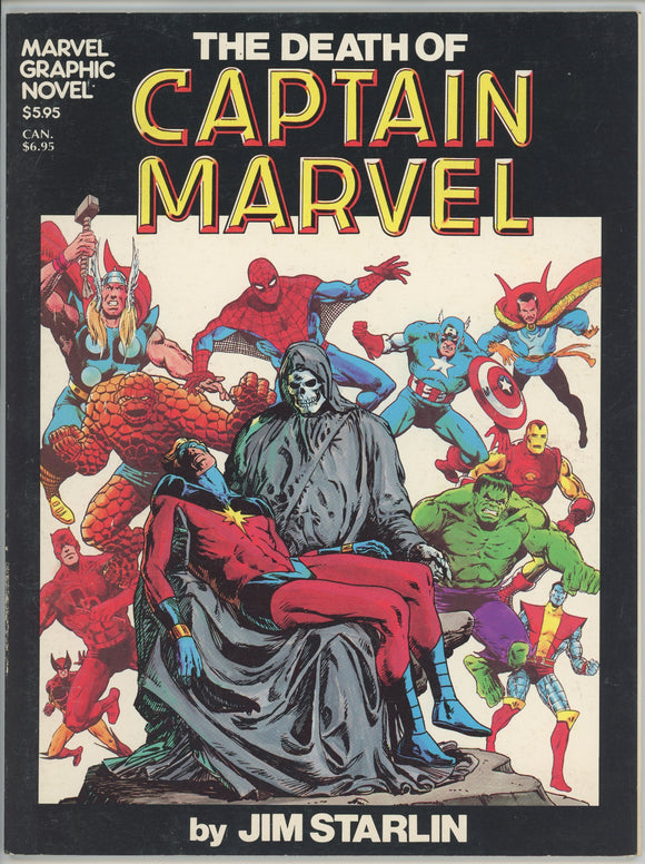 Death of Captain Marvel #1 (1982) - 7.0 FN/VF *8th Print*