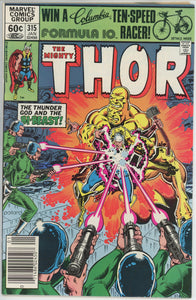 Thor #315 (1962) - 8.0 VF *The Thunder God and the Bi-Beast* Newsstand