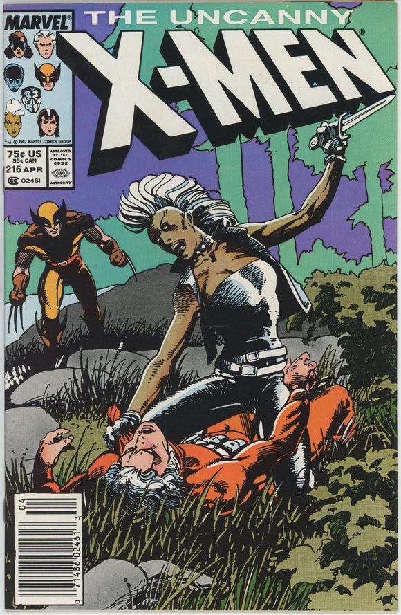 Uncanny X-Men #216 (1963) - 7.5 VF- *Crucible/Storm*