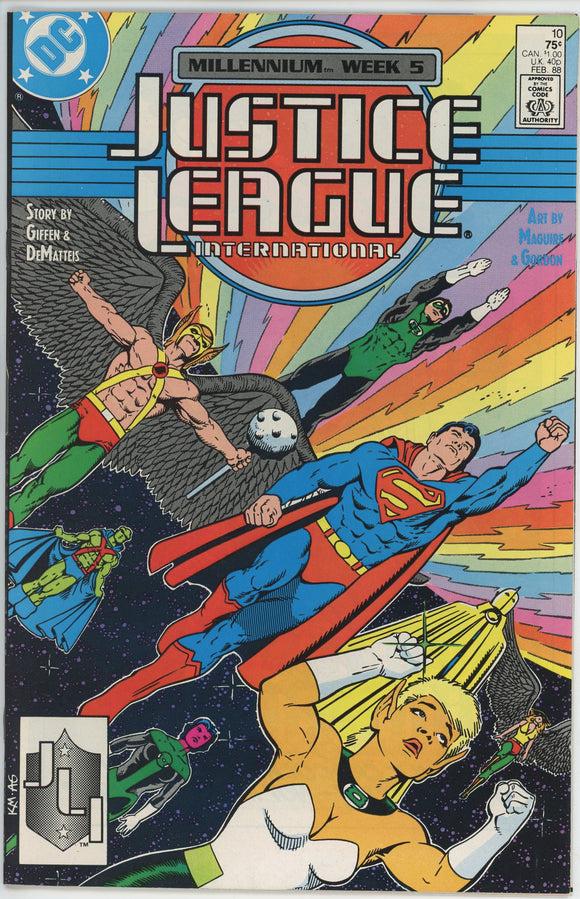 Justice League America #10 (1987) - 9.4 NM *Soul Of The Machine*